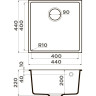 Мойка OMOIKIRI BOSEN 44-U-GR Tetogranit/leningrad grey