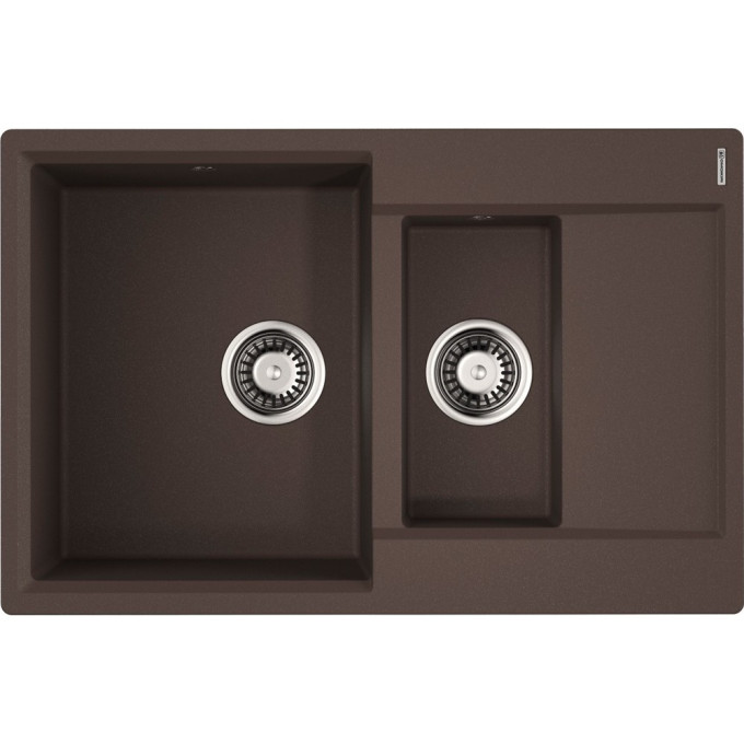 Мойка OMOIKIRI DAISEN 78-2T-DC Tetogranit/темный шоколад
