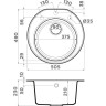Мойка OMOIKIRI MIYA 50R-PL Tetogranit/платина