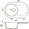 Мойка OMOIKIRI MANMARU 78-CA Artgranit/карамель