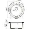 Мойка OMOIKIRI TOVADA 51-BL Artgranit/черный