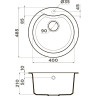 Мойка OMOIKIRI YASUGATA 48R-BL Tetogranit/черный