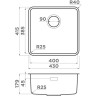 Комплект OMOIKIRI OMI 43-U/I ULTRA-IN + Смеситель OMOIKIRI TONAMI-BN