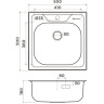 Комплект OMOIKIRI SARU 50-IN + Смеситель OMOIKIRI TONAMI-BN
