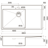 Мойка OMOIKIRI AKISAME 86-IN-L Side