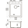 Мойка OMOIKIRI BOSEN 41A-GB Artceramic/графит