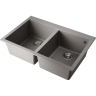 Мойка OMOIKIRI BOSEN 80-2-GR Tetogranit/leningrad grey