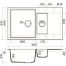 Мойка OMOIKIRI DAISEN 86-2-DC