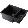 Мойка OMOIKIRI KATA 55-2-U-BL Artgranit/черный