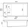 Мойка OMOIKIRI KINARU PRO 86-U/I-WH Artceramic/белый