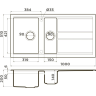 Мойка OMOIKIRI KITAGAWA 100-2-GB Artceramic/графит