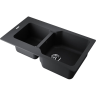 Мойка OMOIKIRI MARU 86-2-BL Tetogranit/черный