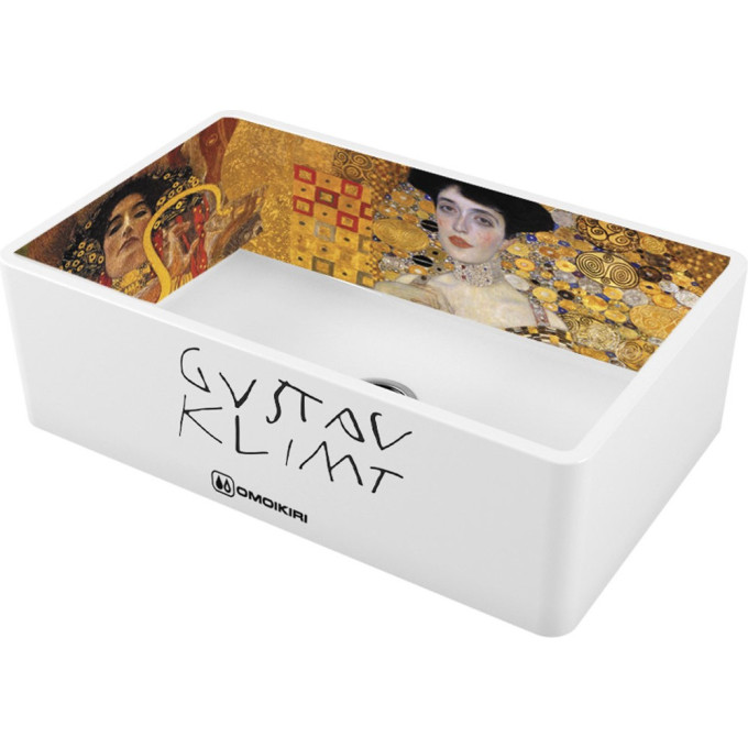 Мойка OMOIKIRI MIKURA 76-KLIMT Natceramic/white