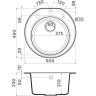 Мойка OMOIKIRI MIYA 50R-EV Tetogranit/эверест