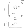 Мойка OMOIKIRI OMI 44-U/IF-IN Quadro нерж.сталь/нержавеющая сталь