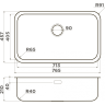 Мойка OMOIKIRI OMI 76-U/I-IN нержавеющая сталь/нержавеющая сталь 4993500