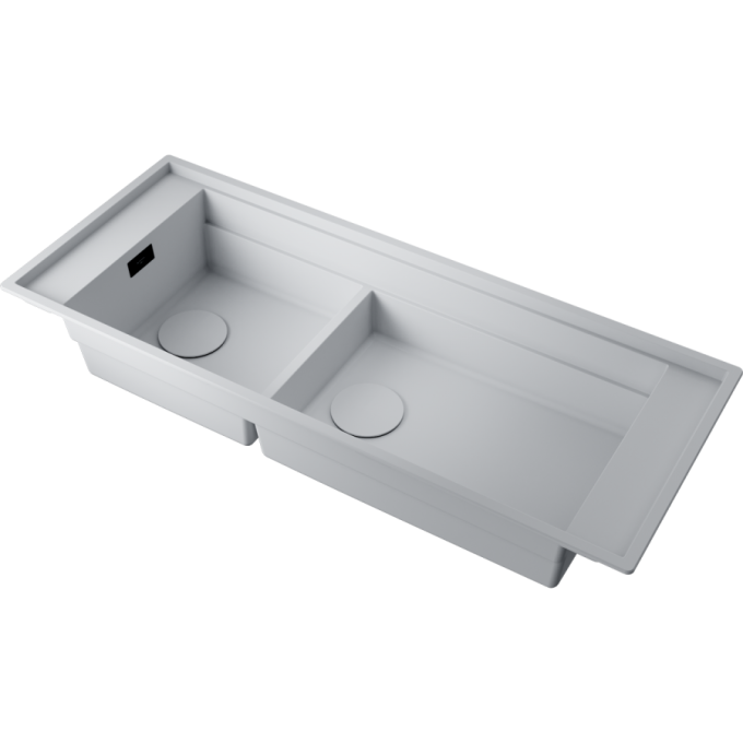 Мойка OMOIKIRI SINTESI PRO 114-2-U/I-WH Artceramic/белый