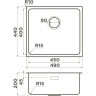 Мойка OMOIKIRI TADZAVA 49-U/I-IN ULTRA 15 нержавеющая сталь/нержавеющая сталь
