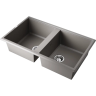 Мойка OMOIKIRI TEDORI 86-2-GR Tetogranit/Leningrad grey