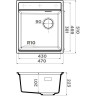 Мойка OMOIKIRI YORU 47-WH Side Artgranit/белый