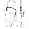Смеситель OMOIKIRI MAKKARI 2 PLUS-SB-GB-BL латунь/графит/черный